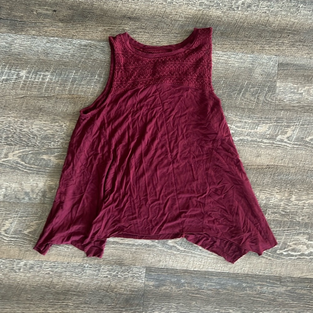 Asymmetric hem tank top